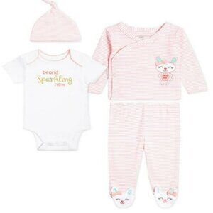 NWT. KOALA BABY 4 Piece Take Me Home Sets, Pink